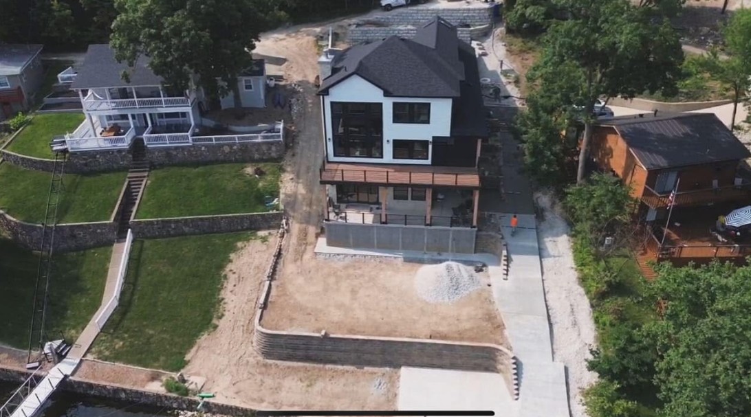 Concrete driveway project in Columbia, MO